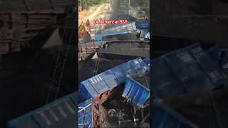 Derailment at BSP div viralnews youtubeshorts [upl. by Cr933]