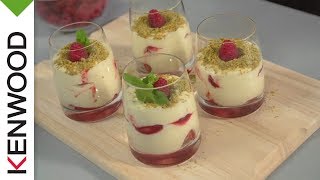 Recette de Tiramisu Framboises et Pistaches avec le Cooking Chef de Kenwood [upl. by Wimsatt]