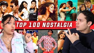 Indias Best Music Era Latinos react to Top 100 Nostalgic Hits of Bollywood [upl. by Blisse234]