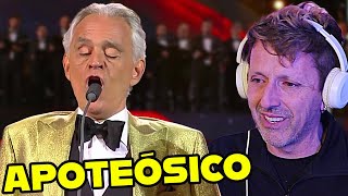 ANDREA BOCELLI NESSUN DORMA nos hace llorar en VIÑA DEL MAR 2024  CANTAUTOR REACTION [upl. by Shimkus]