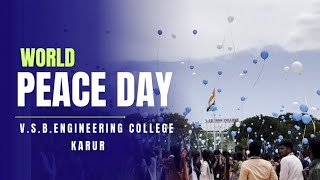 World Peace Day Celebrations 2024  VSB Engineering College [upl. by Udelle]