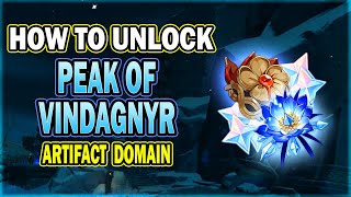 How to Unlock Peak of Vindagnyr Artifact Domain in Dragonspine  Detailed Guide  Genshin Impact [upl. by Oinotnas458]