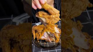 Crispy chicken 🤤🤤 asmreating eating mukbang challenge [upl. by Bendick]