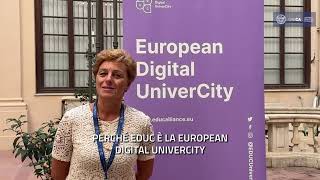 Steering committe EDUC  Intervista Alessandra Carucci prorettrice allinternazionalizzazione [upl. by Eseer]