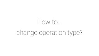 CalCon How to Operation Type [upl. by Poppy]