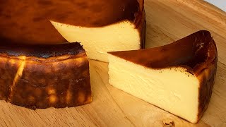 Basque Burnt Cheesecake Recipe  Smooth amp Gooey Center [upl. by Llenor569]