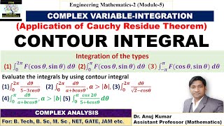 Contour Integral  Contour Integration Complex Analysis  Contour Integration Examples  Residue [upl. by Debby]