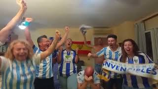 REACCIÓN ASCENSO DEL MÁLAGA CF A SEGUNDA GOL DE ANTOÑITO CORDERO Y FINAL DEL PARTIDO NÁSTICMCF [upl. by Adlaremse]