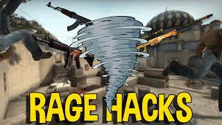 CSGO RAGE SPINBOT HACKER OVERWATCH FUNNY MOMENTS [upl. by Aicillyhp]