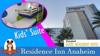 Residence Inn Anaheim  Disneyland Good Neighborhood Hotel  Kids 2 Bdrm Suite [upl. by Aicilla]