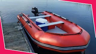 Saturn SD385 Inflatable Boat Water Review [upl. by Flatto]