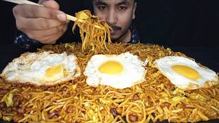 ASMR EATING VEGETABLE CHOWMEIN WITH SUNNY SIDEUP EGG CHOWMEIN EATING SHOW EATING ASMR MUKBANG [upl. by Teilo]