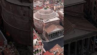 Cityscape of Rome 🔥 from Drone Panoramic View Vatican Coliseum Italy [upl. by Henricks]