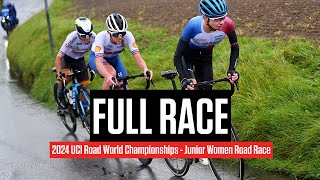 FULL RACE 2024 UCI Road World Championships Junior Women Road Race [upl. by Aicatsana758]