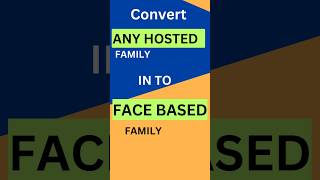 single Hosted Revit Family into Face Based Family shorts [upl. by Ada629]