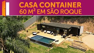 Casa com dois Containers acoplados e piscina de borda infinita [upl. by Aititel]