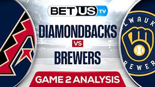 Diamondbacks vs Brewers 10423 MLB Playoff Game 2 Predictions Picks and Best Bets [upl. by Heigho]