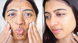 How to SCRUB Your Face Properly   Face Scrub Routine  SuperWowStyle [upl. by Ettelloc]