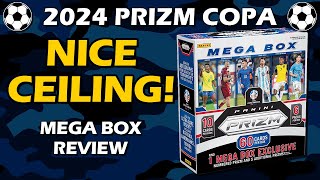 MEGA TIME 2024 Panini Prizm Copa America Mega Box Retail Soccer Review [upl. by Xineohp]