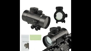 Tactical 1x40RD Red Dot Optical Holographic Sight Scope Fit for 11mm amp 20mm Rail Mount [upl. by Atirehs]