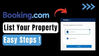 Bookingcom List Your Property  How To List Property In Bookingcom [upl. by Hallett404]