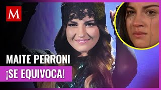 Maite Perroni olvida canción de RBD durante concierto quotasí no era ¿verdadquot [upl. by Kosak]