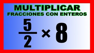 ✅👉Multiplicacion de Fracciones con Enteros [upl. by Alyad558]