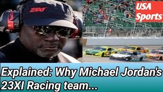 Explained Why Michael Jordans 23XI Racing team filed antitrust lawsuit against NASCAR [upl. by Yolane519]