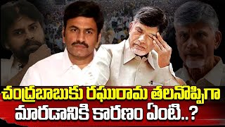 The Reasons Behind Raghuram Krishna Raju Reversed CM Chandrababu  TDP  QubeTV News [upl. by Aicyla132]