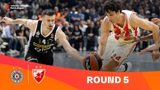 PartizanZvezda  Round 5 Highlights  202324 Turkish Airlines EuroLeague [upl. by Abie]