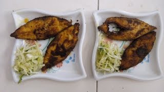 Pomfret Fish Fry  Easy an Tasty Indian Recipe  Pamphlet Fish [upl. by Enerod]