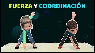 22 MIN ACTIVIDAD FÍSICA PARA NIÑOS ENTRENAMIENTO DE FUERZA Y COORDINACIÓN [upl. by Damalis715]