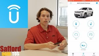 Control your car with your SmartPhone  Uconnect App Tutorial at Safford of Winchester [upl. by Britton]