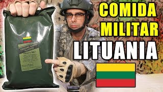 Probando COMIDA DE SUPERVIVENCIA MILITAR de LITUANIA [upl. by Ener]