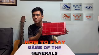 HOW TO PLAY Game of the GeneralsTAGALOG VERSION [upl. by Kuebbing]