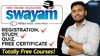 Swayam Free Online Course With Certificate Registration amp Exam  Swayam Courses Complete Knowledge [upl. by Anawed]