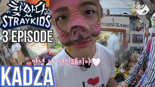 Русская озвучка Kadza Finding skz Ep3 [upl. by Atinit641]