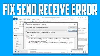 How to Fix Outlook Send Receive Error Solved [upl. by Steep]