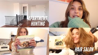 Apartment hunting TJ’s Haul come get my hair done with me [upl. by Vudimir]