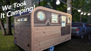 Camping In Our Cozy Wooden Camper [upl. by Risley]