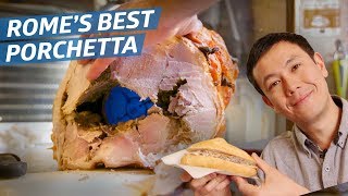 This Is Romes Best Porchetta Sandwich — Dining on a Dime [upl. by Nikola]