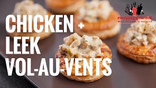 Chicken and Leek Vol au vents  Everyday Gourmet S8 E38 [upl. by Nyved]