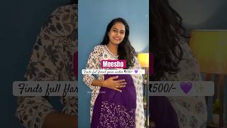 Full flared gown under ₹500 from Meesho [upl. by Ahsinor]