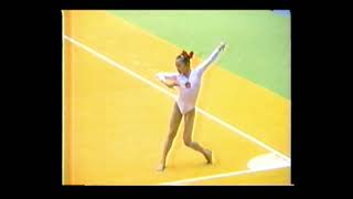 李奕芳 Li Yifang CHN 1990 Asian Games FX EF [upl. by Gavra]