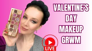 VALENTINES DAY MAKEUP  GRWM valentinesdaymakeup valentinesday grwm [upl. by Anitaf]