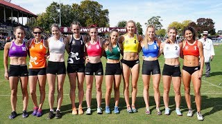 Stawell Gift 2019  Womens 400m final won by Stephanie Jinks [upl. by Aihsenal783]