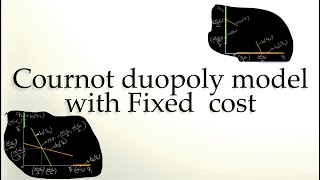 Cournot duopoly model with Fixed cost gametheory economics [upl. by Arola]