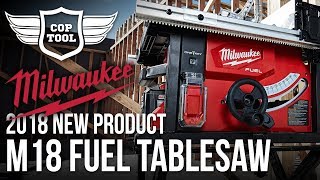 Milwaukee M18 FUEL 814quot Table Saw ONEKEY with 120Ah High Output 273621HD  NPS18 Presentation [upl. by Arat]