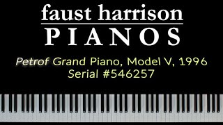 Petrof Grand Piano Model V 1996  Serial 546257 [upl. by Nnail]