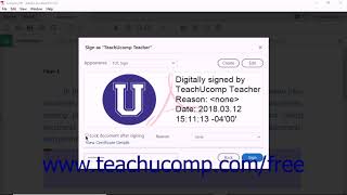 Acrobat Pro DC Tutorial Digitally Signing a PDF  Adobe Acrobat Pro DC Training Tutorial Course [upl. by Joe]